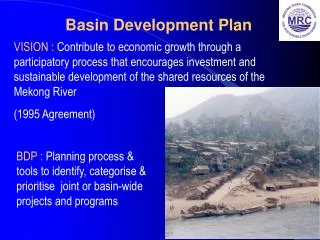 Basin Development Plan