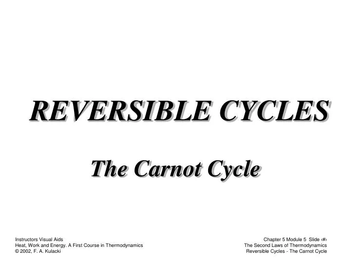 reversible cycles