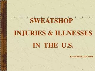 Definition of Sweatshops