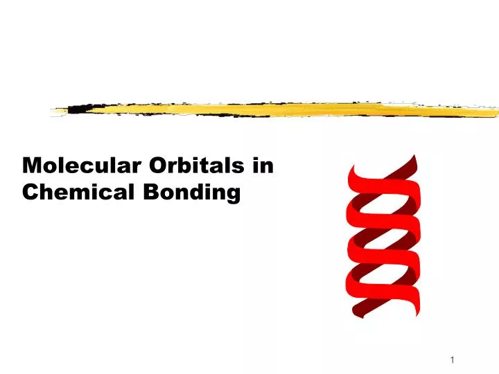 molecular orbitals in chemical bonding