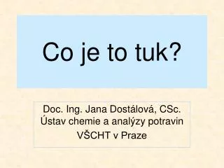 co je to tuk