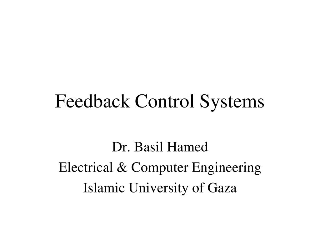 PPT - Feedback Control Systems PowerPoint Presentation, free download ...