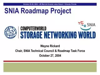 SNIA Roadmap Project