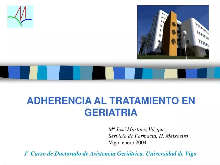 adherencia al tratamiento en geriatria