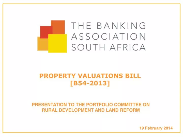 property valuations bill b54 2013