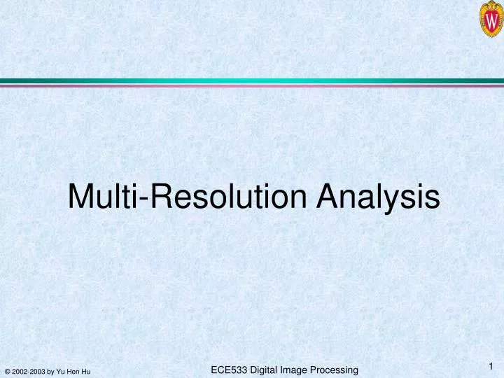 multi resolution analysis