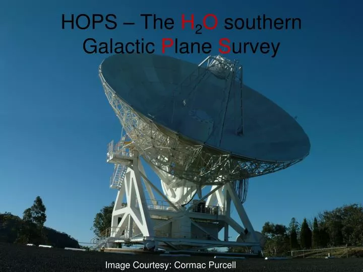 hops the h 2 o southern galactic p lane s urvey