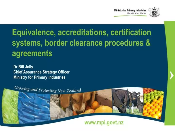equivalence accreditations certification systems border clearance procedures agreements