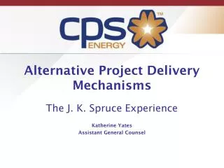 Alternative Project Delivery Mechanisms
