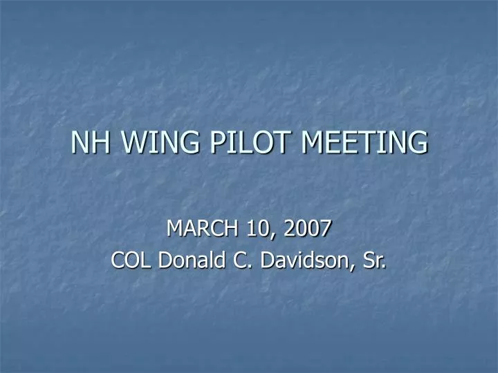 nh wing pilot meeting