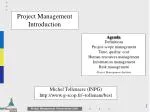 Project Management Introduction