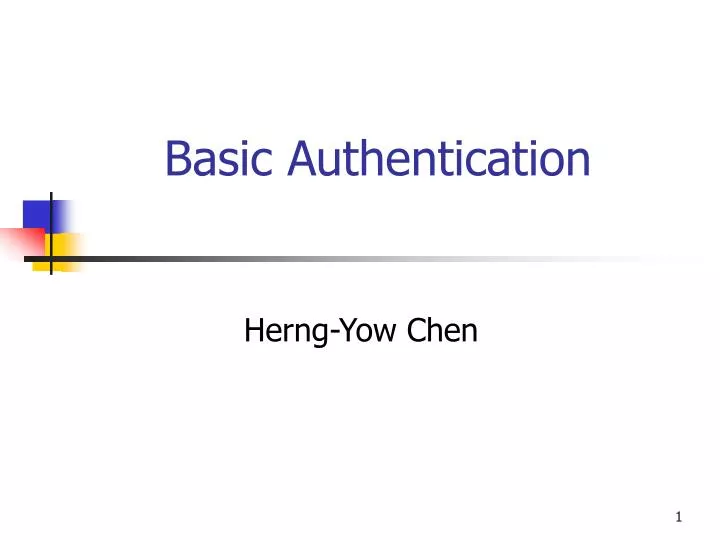 basic authentication