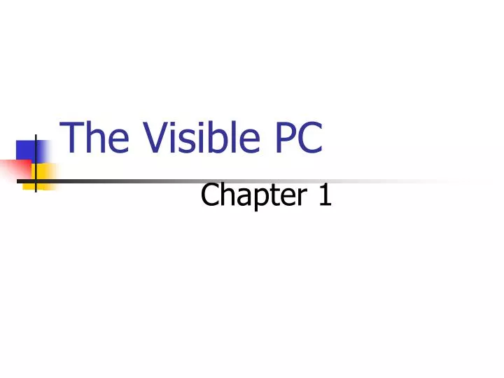 the visible pc