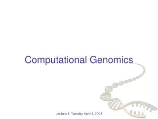 Computational Genomics