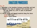 COASTLINE PROCESSES - slide 1