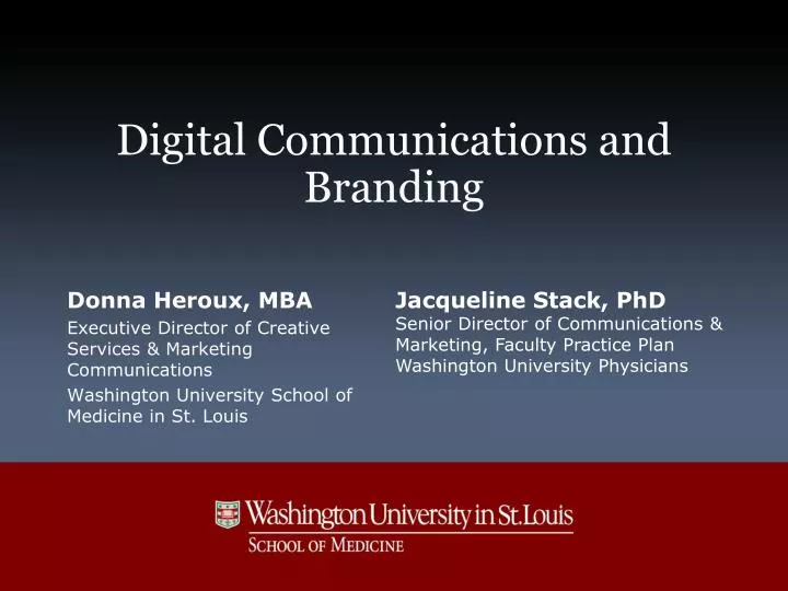 digital communications and branding