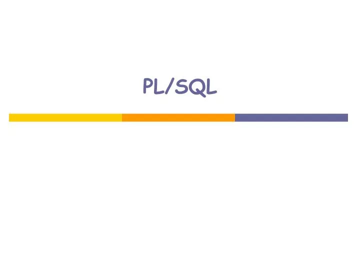 pl sql