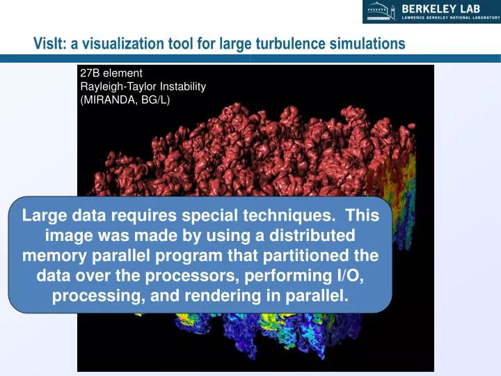 visit a visualization tool for large turbulence simulations
