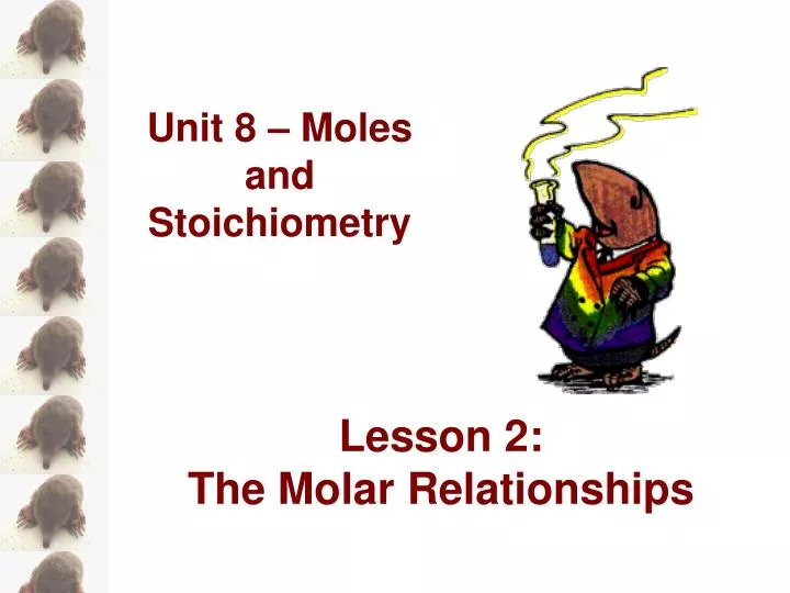 lesson 2 the molar relationships