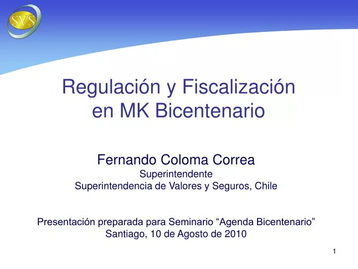 regulaci n y fiscalizaci n en mk bicentenario