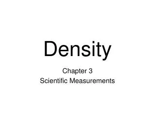 Density