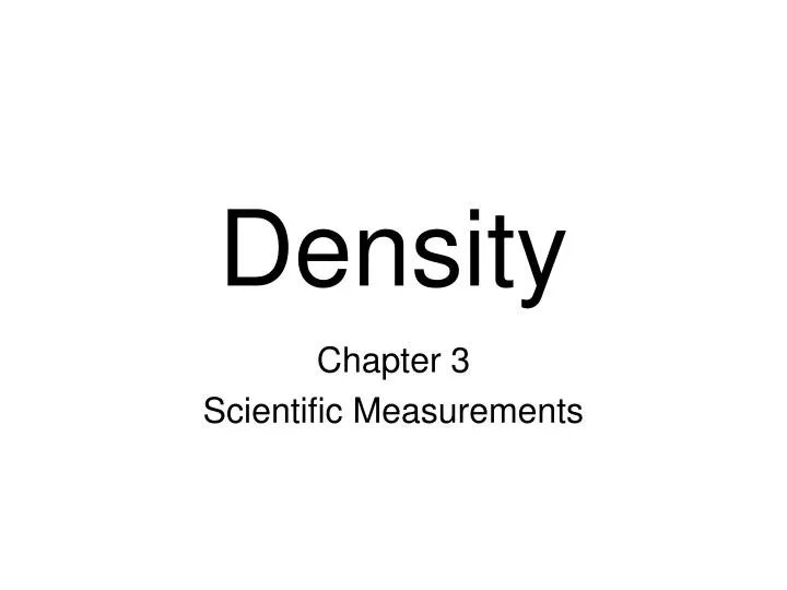 density
