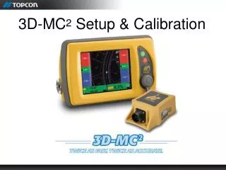 3D-MC 2 Setup &amp; Calibration