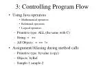 3: Controlling Program Flow