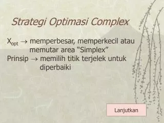 Strategi Optimasi Complex