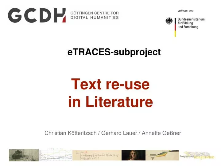 etraces subproject text re use in literature