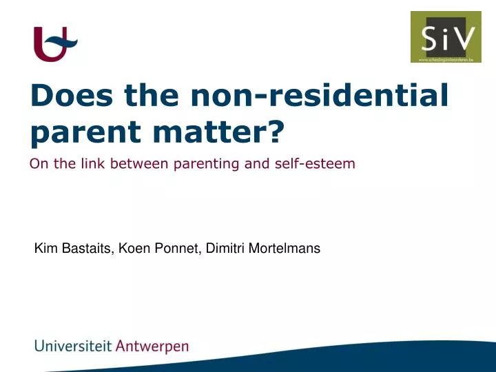 does the non residential parent matter