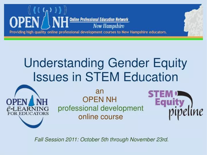 understanding gender equity issues in stem education