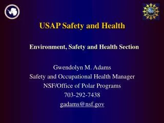 USAP Safety and Health
