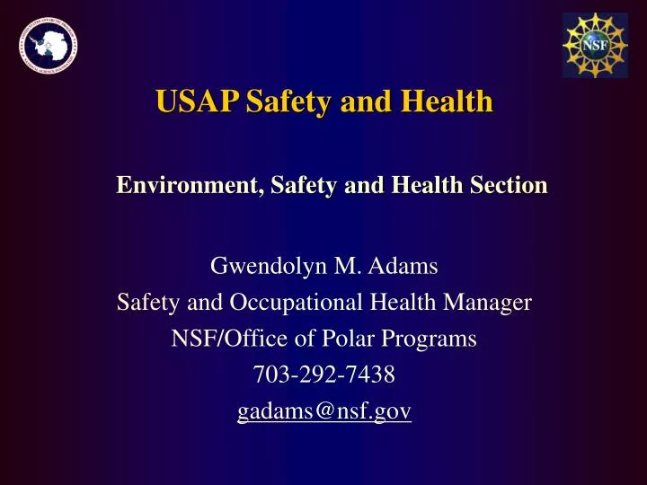 usap safety and health