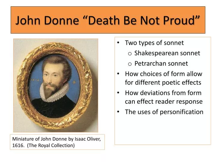 john donne death be not proud