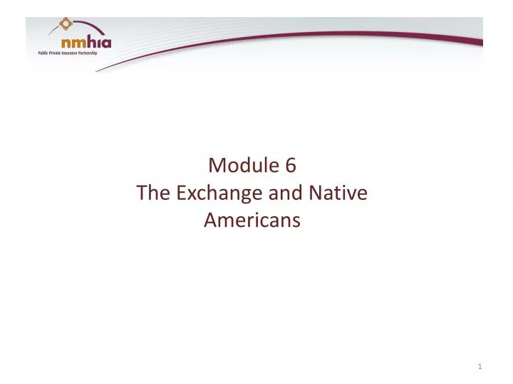 module 6 the exchange and native americans