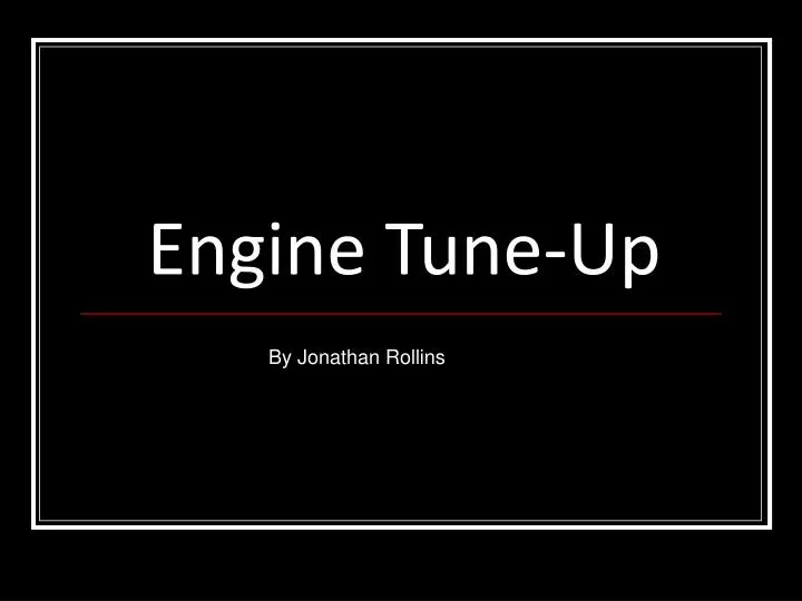 engine tune up