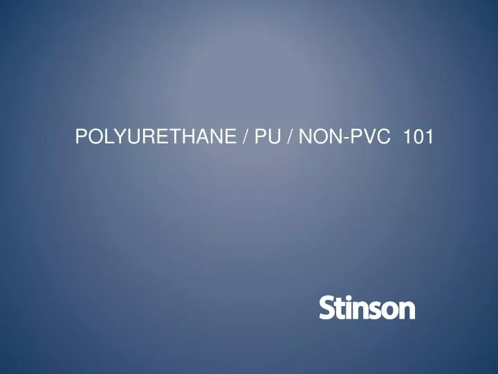 polyurethane pu non pvc 101