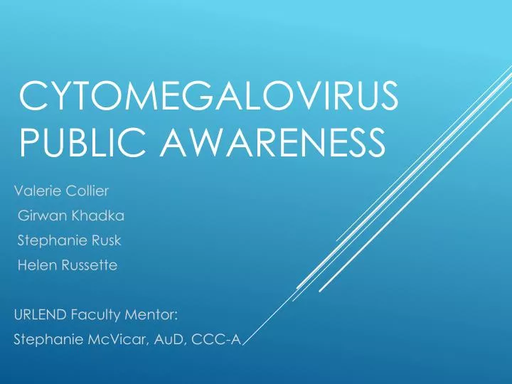 cytomegalovirus public awareness