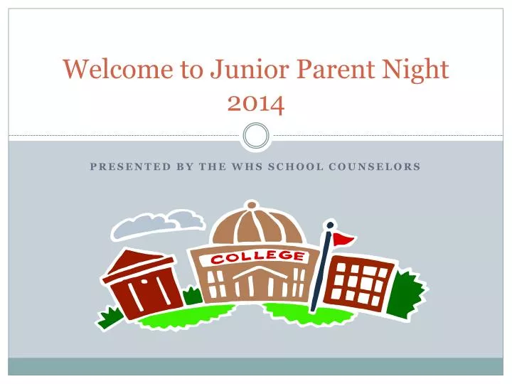 welcome to junior parent night 2014
