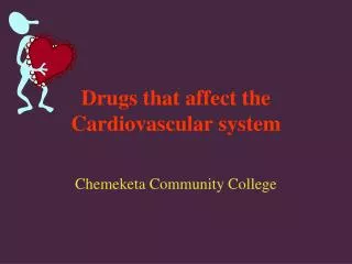 Drugs that affect the Cardiovascular system