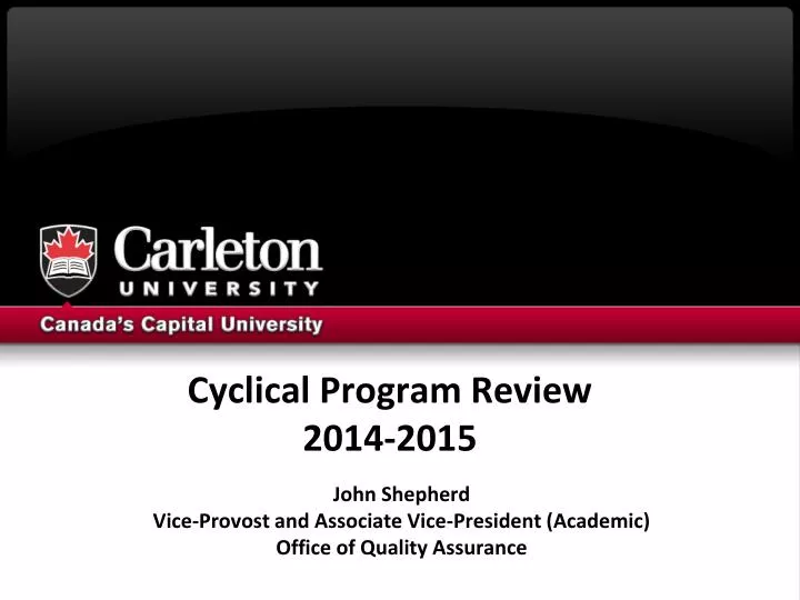 cyclical program review 2014 2015