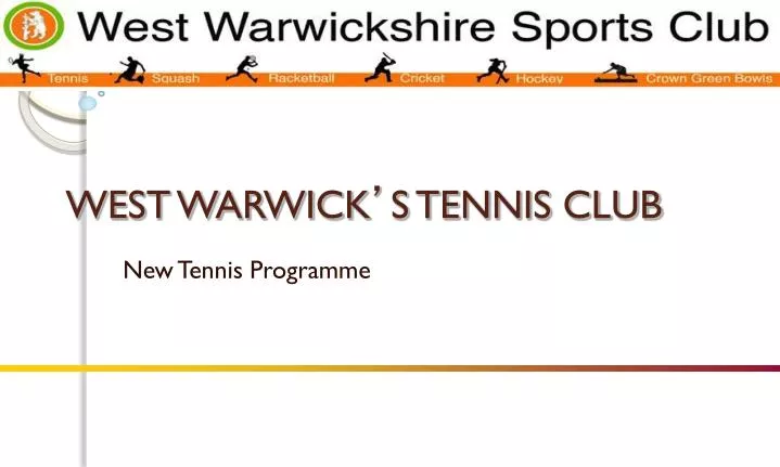 west warwick s tennis club