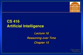 CS 416 Artificial Intelligence