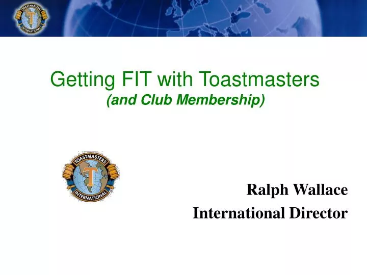 getting fit with toastmasters and club membership