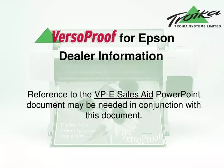 for epson dealer information