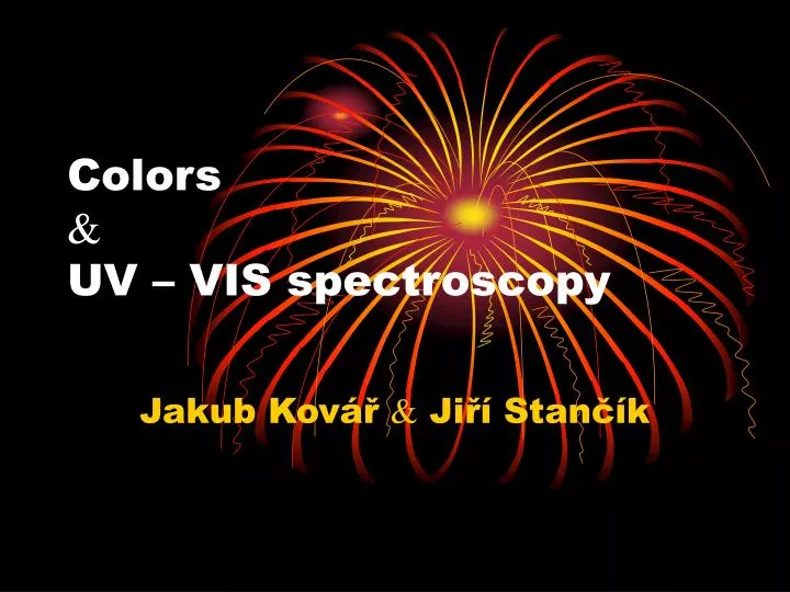 colors uv vis spectroscopy