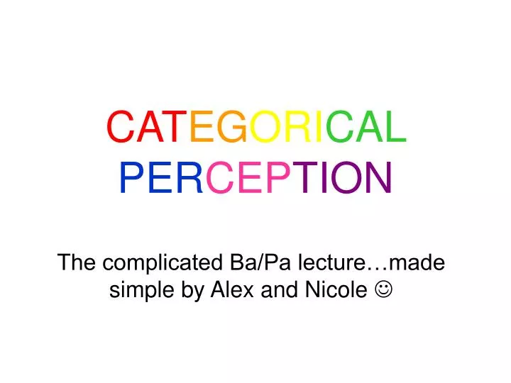 the complicated ba pa lecture made simple by alex and nicole