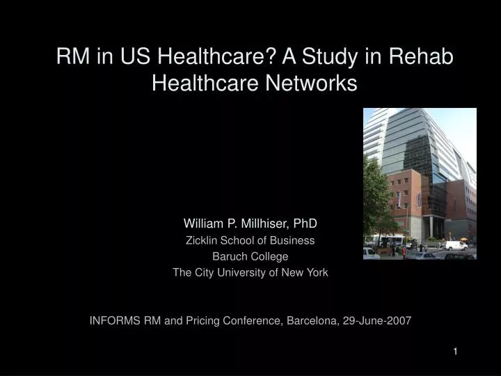 rm in us healthcare a study in rehab healthcare networks