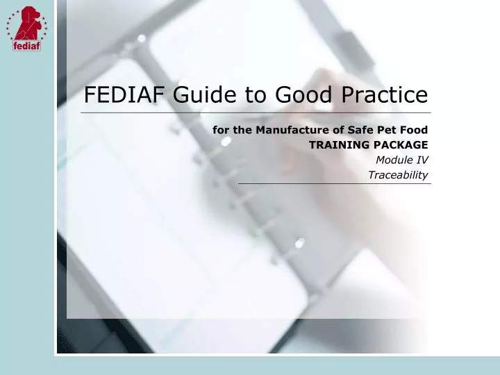 fediaf guide to good practice